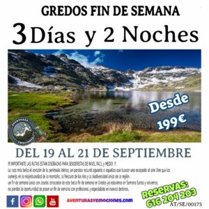 19/09/2025 GREDOS EN UN FIN DE SEMANA