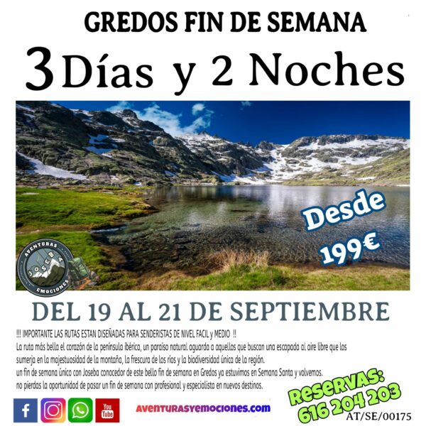 19/09/2025 GREDOS EN UN FIN DE SEMANA