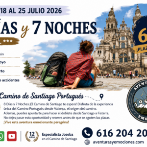 18/07/2026 CAMINO DE SANTIAGO PORTUGUES