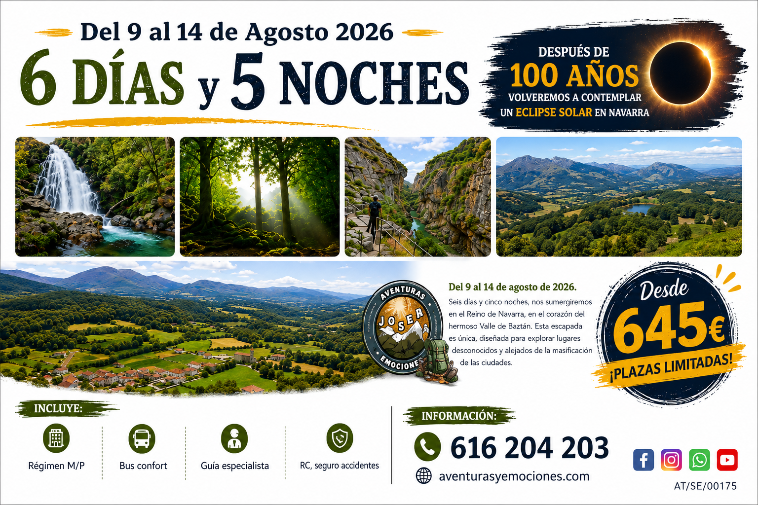 09/08/2026 NAVARRA VALLE DE BAZTAN SENDEROS Y LEYENDAS