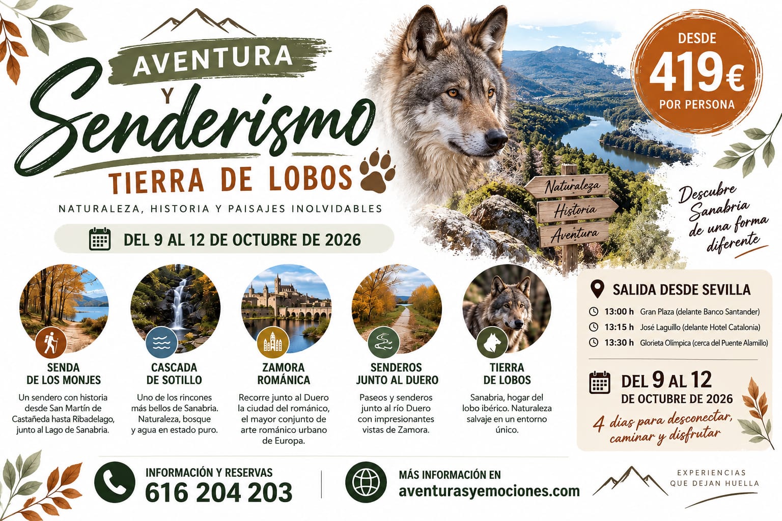 09/10/2026 PUENTE DEL PILAR (OTOÑO DORADO SANABRIA Y ZAMORA)