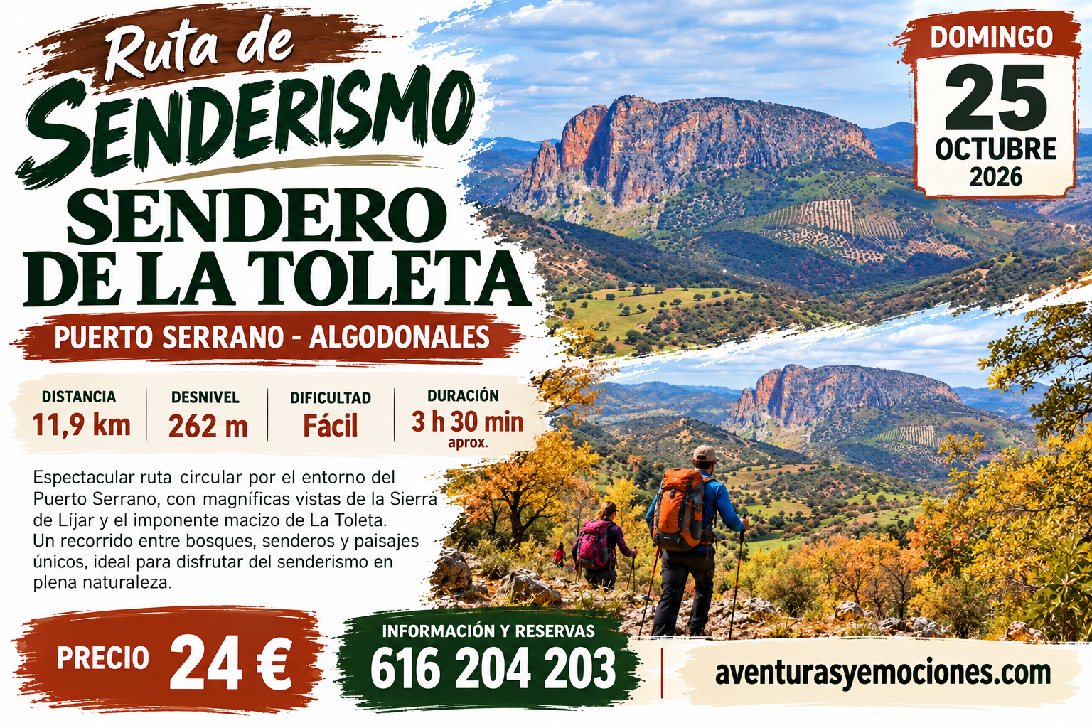 25/10/2026 SABADO RUTA CIRCULAR LA TOLETA