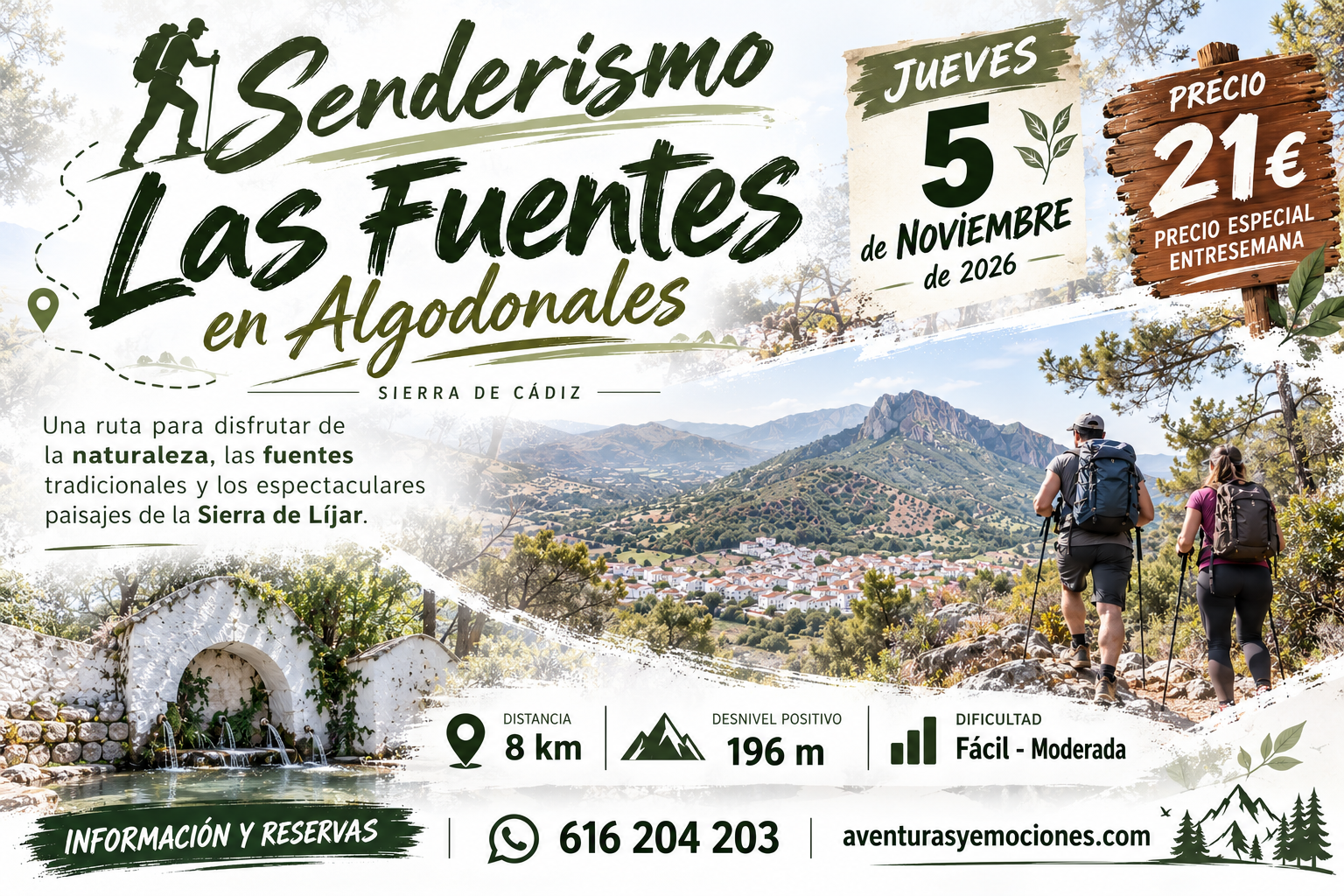 05/11/2026 Jueves Las Fuentes en Algodonales fuentes y naturaleza